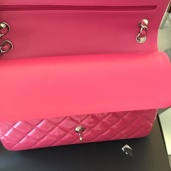 💯Authentic Chanel Double Flap Patent Jumbo Bag - Picture 6 of 7